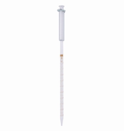 Изображение Graduated pipettes with piston, Soda-lime glass, amber stain graduation