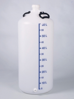 Immagine Storage bottles with threaded connector, HDPE