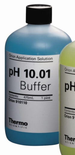 Picture of pH buffer solutions