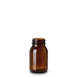 Immagine Wide-mouth bottles without closure, soda-lime glass, amber