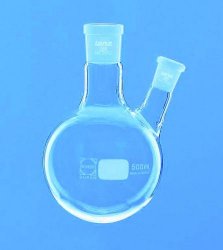 Obraz Round bottom flasks with two necks, side neck angled, DURAN<sup>&reg;</sup>