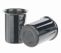 Afbeelding Beakers, stainless steel, with rim