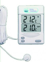 Afbeelding Maximum/Minimum Indoor/outdoor thermometer