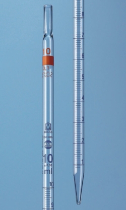 Imagen Graduated pipettes, total delivery, AR-glas<sup>&reg;</sup>, class AS, blue graduation, type 2
