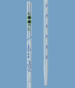 Изображение Graduated pipettes AR-GLAS<sup>&reg;</sup>, class A, type graduated to contain, blue graduations