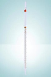 Bild von Graduated pipettes, Soda-lime glass, class B, amber stain graduation, type 3