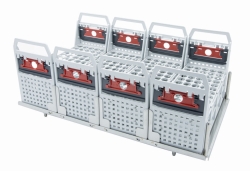 Bild von Trays with test tube racks