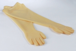 Bild von Gloves for Glove boxes, natural rubber