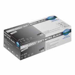 Imagen Disposable Gloves Soft Nitril black 200, Nitrile