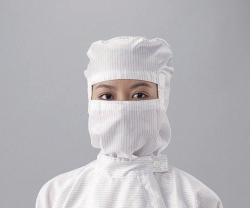 Imagen Hoods ASPURE, for cleanroom overalls, Polyester, with integrated mask