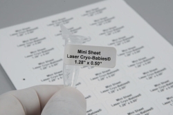 Picture of Laser deep freeze labels Cryo-Babies<sup>&reg;</sup> and Cryo-Tags&reg;